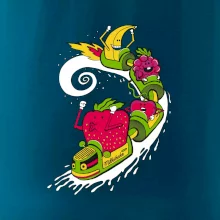 Milkshake vlak kreslený