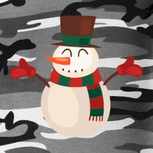 Vianočný snehuliak