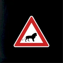 Dopravná značka - Pozor lev