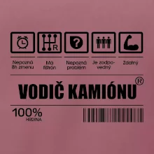Čiarový kód - Vodič kamiónu