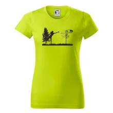 Disc golf - žena čierny obrázok