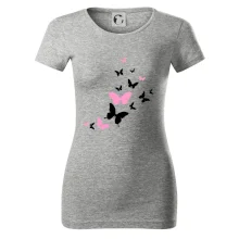 Motýle ružovo čierni