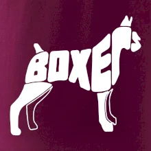 Boxer nápis v tele