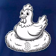 Kurča sediace na bitcoinovom hniezde Kurča sediace na bitcoinovom hniezde
