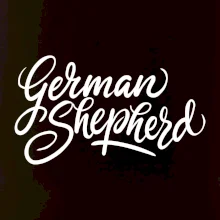 German shepherd - nápis okrasny - nápis okrasný