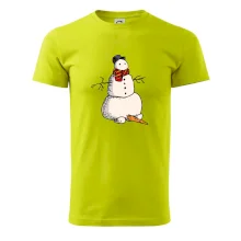 Snehuliak so spadnutým nosom