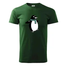 Tučniak so zeleným šálom