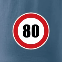 Dopravná značka - obmedzenie rýchlosti 80 Dopravná značka - obmedzenie rýchlosti 80