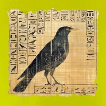 Egyptské hieroglyfy vták