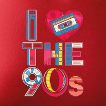 Aj love 90s - srdce a kazeta Aj love 90s - srdce a kazeta