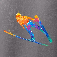 Skokan na lyžiach splash