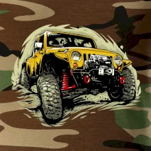 Žltý offroad s navijakom