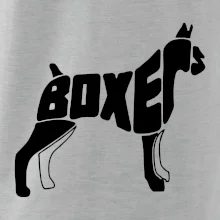 Boxer nápis v tele Boxer nápis v tele