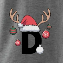 Vianočné rodinné tričká - písmeno a čiapka