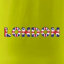 Nápis London vlajka Nápis London vlajka