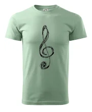 Husľový kľúč kreslený