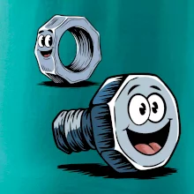 Parové tričko - Skrutka a matka