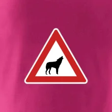 Dopravná značka - Pozor vlk