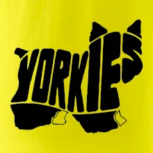 Yorkšírský teriér - Yorkie - Nápis v tele