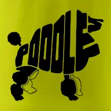 Pudel - nápis v tele