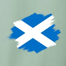 Škótska vlajka kreslená štetcom