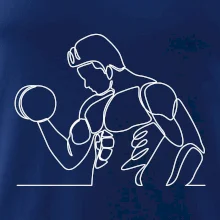 Fitness muž jedným ťahom