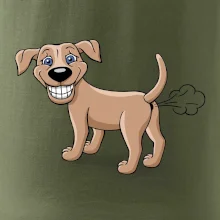 Prdiace pes kreslený (Hana-creative)