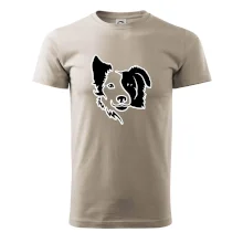 Border kólia obrys hlavy