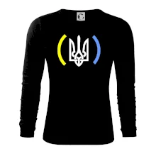 Ukrajina trojzubec s farbami Ukrajina trojzubec s farbami