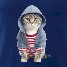 Mačka v pruhovanom triku