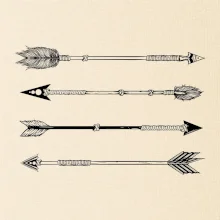 Šípy kresba Šípy kresba