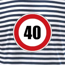 Dopravná značka - obmedzenie rýchlosti 40 Dopravná značka - obmedzenie rýchlosti 40