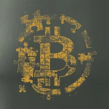 Logo bitcoin puzzle