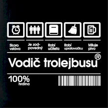 Čiarový kód - Vodič trolejbusu Čiarový kód - Vodič trolejbusu
