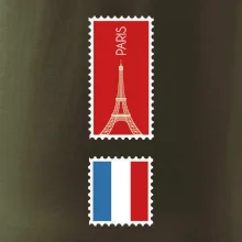 Paríž známka farebná