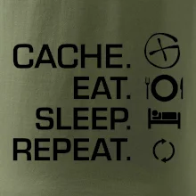 Eat sleep repeat Cache
