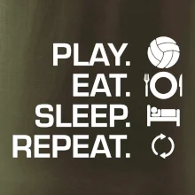 Play Eat Sleep Repeat volejbal Play Eat Sleep Repeat volejbal