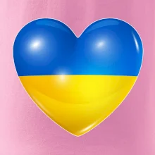 Ukrajina srdce vlajka