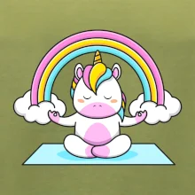Yoga jednorožec - dúha