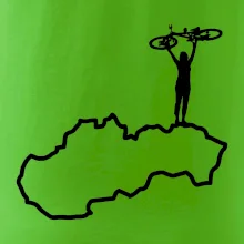 Mapa Slovenska - cyklista