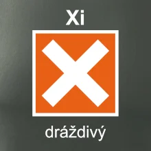 Xi Dráždivý - Výstražná tabuľka na tričku