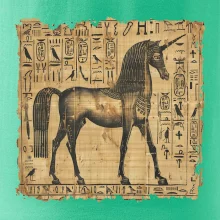 Egyptské hieroglyfy jednorožec Egyptské hieroglyfy jednorožec