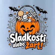 Sladkosť alebo žart tekvicový košík
