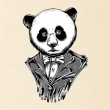 Panda gentleman
