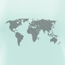 Mapa sveta odtlačok