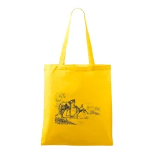 Kôň a žriebä maľované