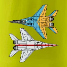 Mig 29 Fulcrum zo spoda a zo shora