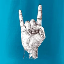 Rocková ruka kreslená Rocková ruka kreslená