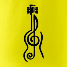 Husľový kľúč gitara