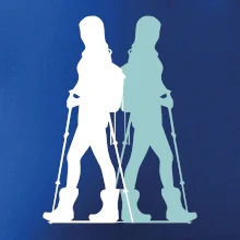 Nordic walking figúry - žena